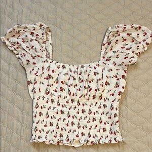 Abecrombie Smocked Top medium